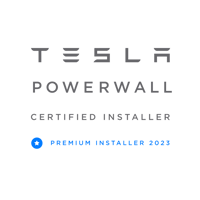 2023 Tesla badge smaller